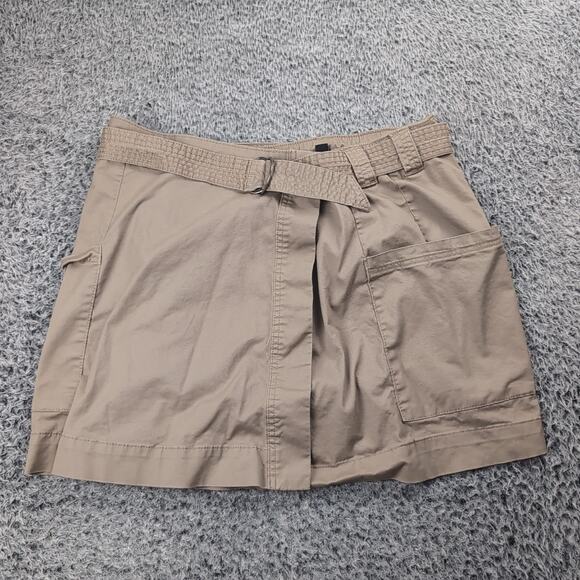 Briggs Dresses & Skirts - Briggs Skirt Women Large Khaki Beige Utility A Line Casual Canvas Cargo Skort